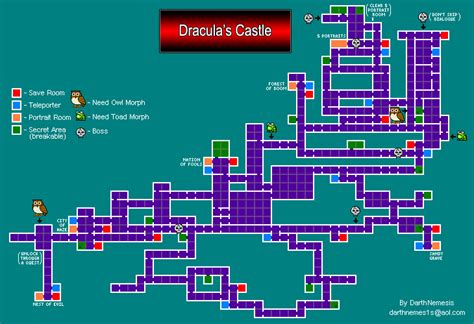 Castlevania: Portrait of Ruin Forgotten City Map Map for DS by .